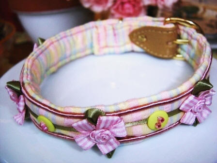 Fifiany & Co. Custom Quilted and Embroidered Pet Collars for Dogs and Cats